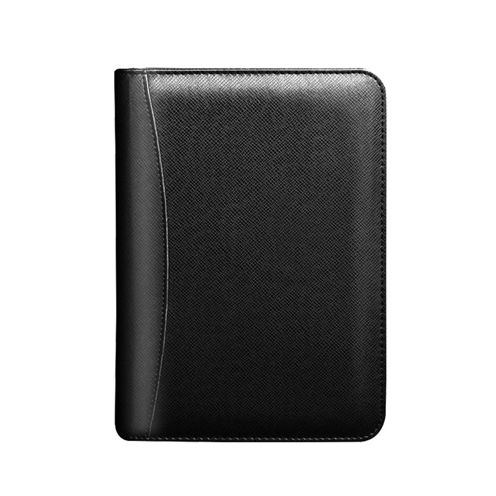 

PU Hardcover Company Work Stationery Binder Notebook Portable With Calculator Daily Memo Writing Business Book School Planning