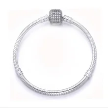 Стерлингового серебра 925 Шарм бусины подходят браслет для женщин Аутентичные ювелирные изделия 925 подарок для девочек