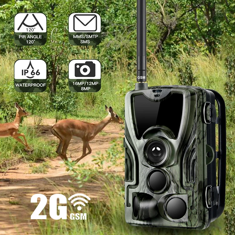 

Goujxcy HC-801M 2G MMS Hunting Camera forest Trail Camera Photo Traps wireless Surveillance scouting Thermal Imagers For Hunting
