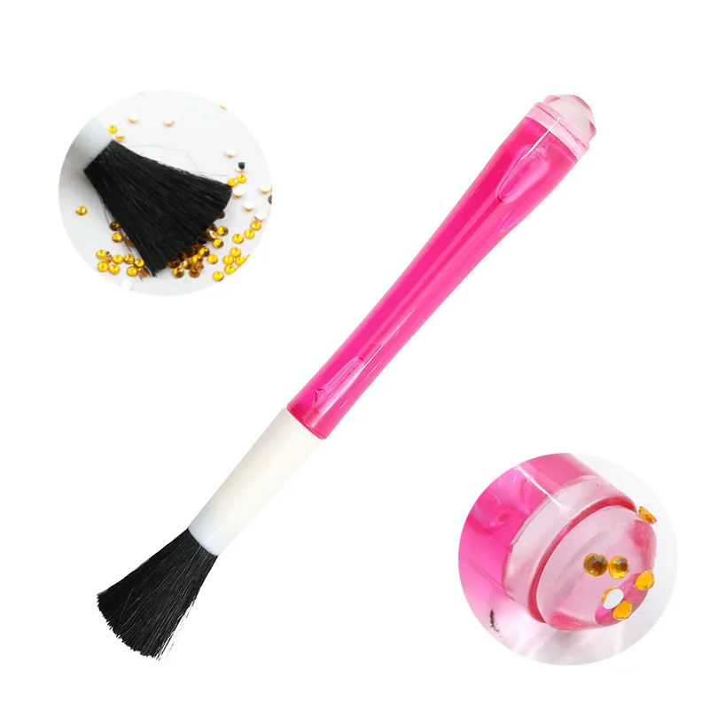 

Dual-ended Dotting Nail Brush Acrylic Sequins Crystal Picker Point Drilling Pen DIY Manicure Tools For Women Lady HB88