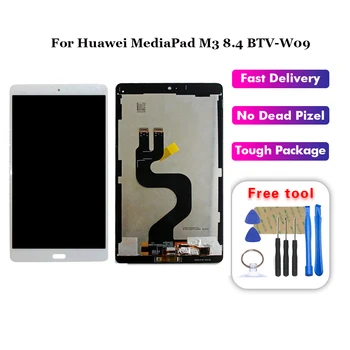 

For Huawei MediaPad M3 8.4 BTV-W09 BTV-DL09 White LCD Display Panel Touch Screen Digitizer Sensor Assembly Replacement