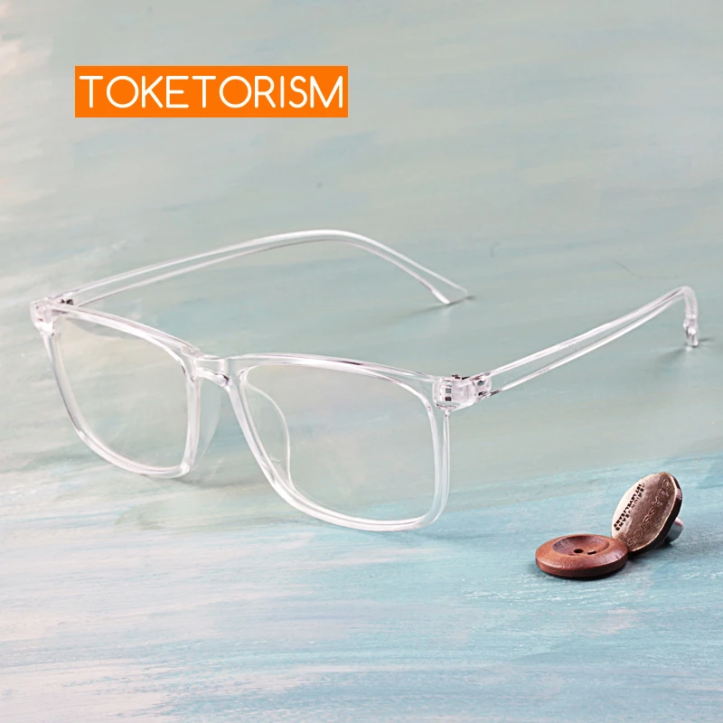 Toketorism Transparent Glasses Prescription Optical Eyeglasses Frame