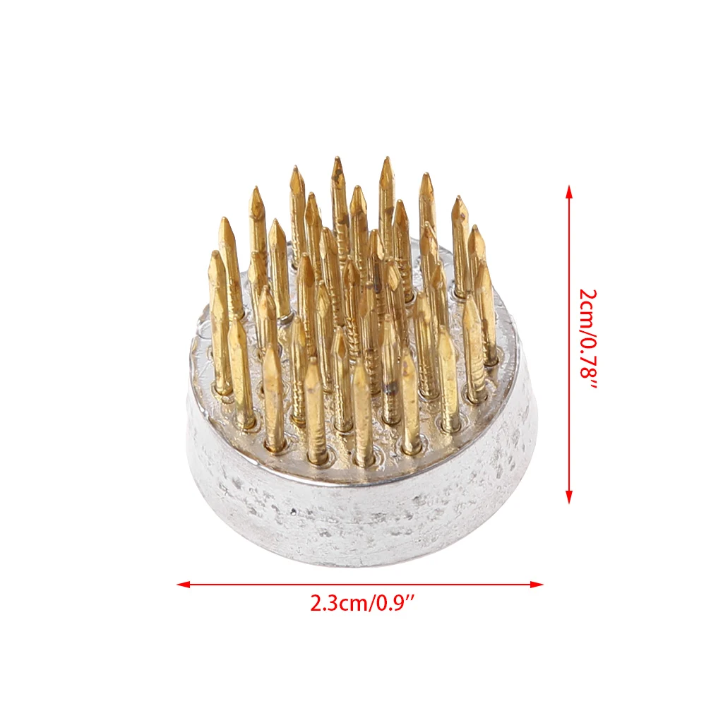 1 шт. круглый икебана кензан цветок база держатель колючая лягушка фиксированный инструмент цветочные композиции булавки - Цвет: as shown