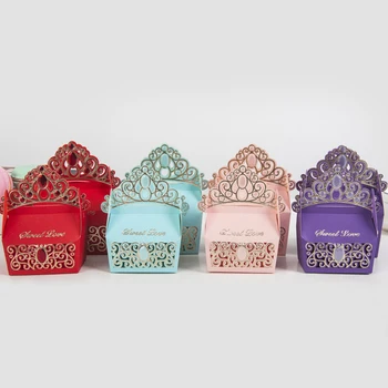 

Bronzing Pattern Candy Box Cake Box Colorful Cardboard Dragees Box Gift Bag Festive & Party Supplies Wholesale price