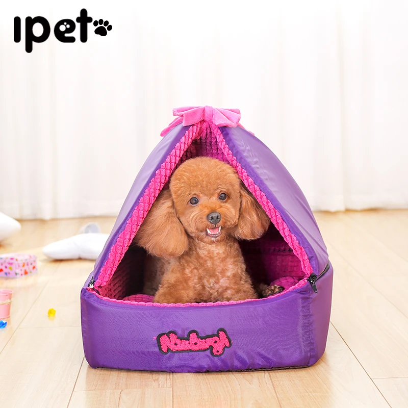 HOOPET съемный дом собаки кровать для малого среднего собака Cat House Bed дышащая