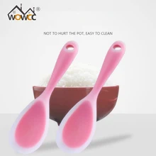WOWCC 1 шт. антипригарная рисовая ложка креативная силиконовая ложка совок для суши бытовые кухонные аксессуары инструменты для приготовления пищи