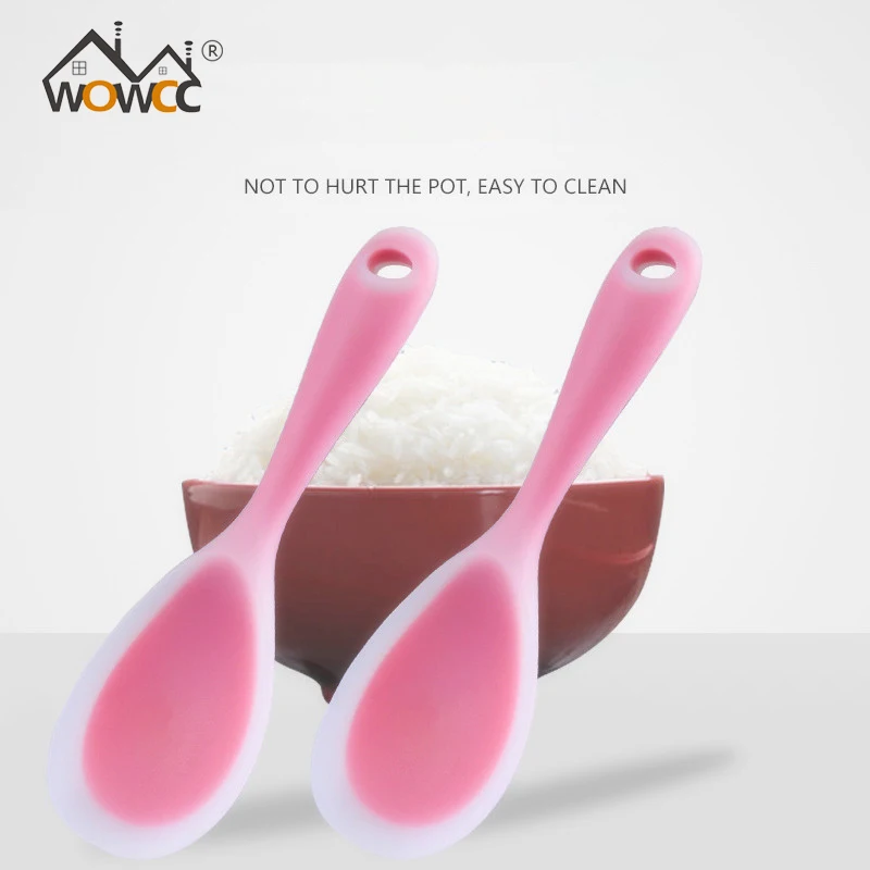 1 шт. антипригарная силиконовая ложка для риса|non stick rice spoons|scoop spoontools spoon |