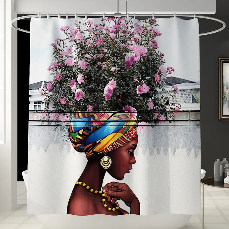 Коврик для ванной в пасторальном стиле водонепроницаемый набор занавесок душа