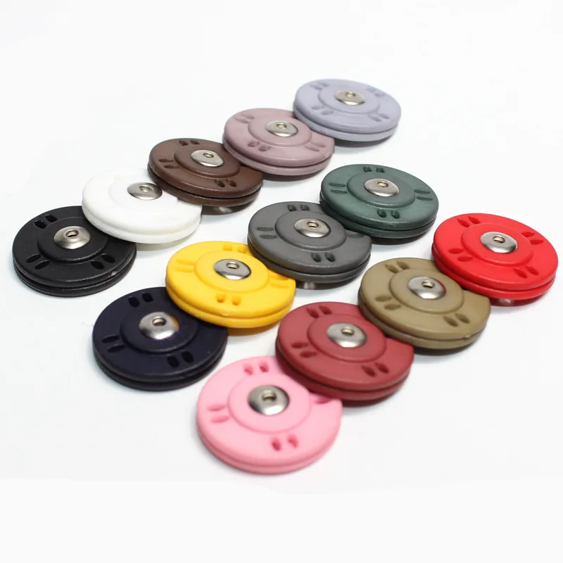 

5pairs/lot Brand Snaps Buttons Ultra thin Press Button Fasteners Covered button DIY Sew Clothing Accessories 30 color