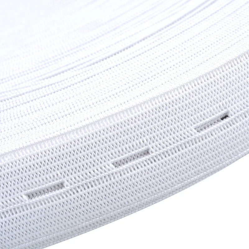 KALASO 1 метр высокое качество эластичные ленты швейная лента эластичный шнур с отверстием для пуговиц Швейные аксессуары тканевые принадлежности