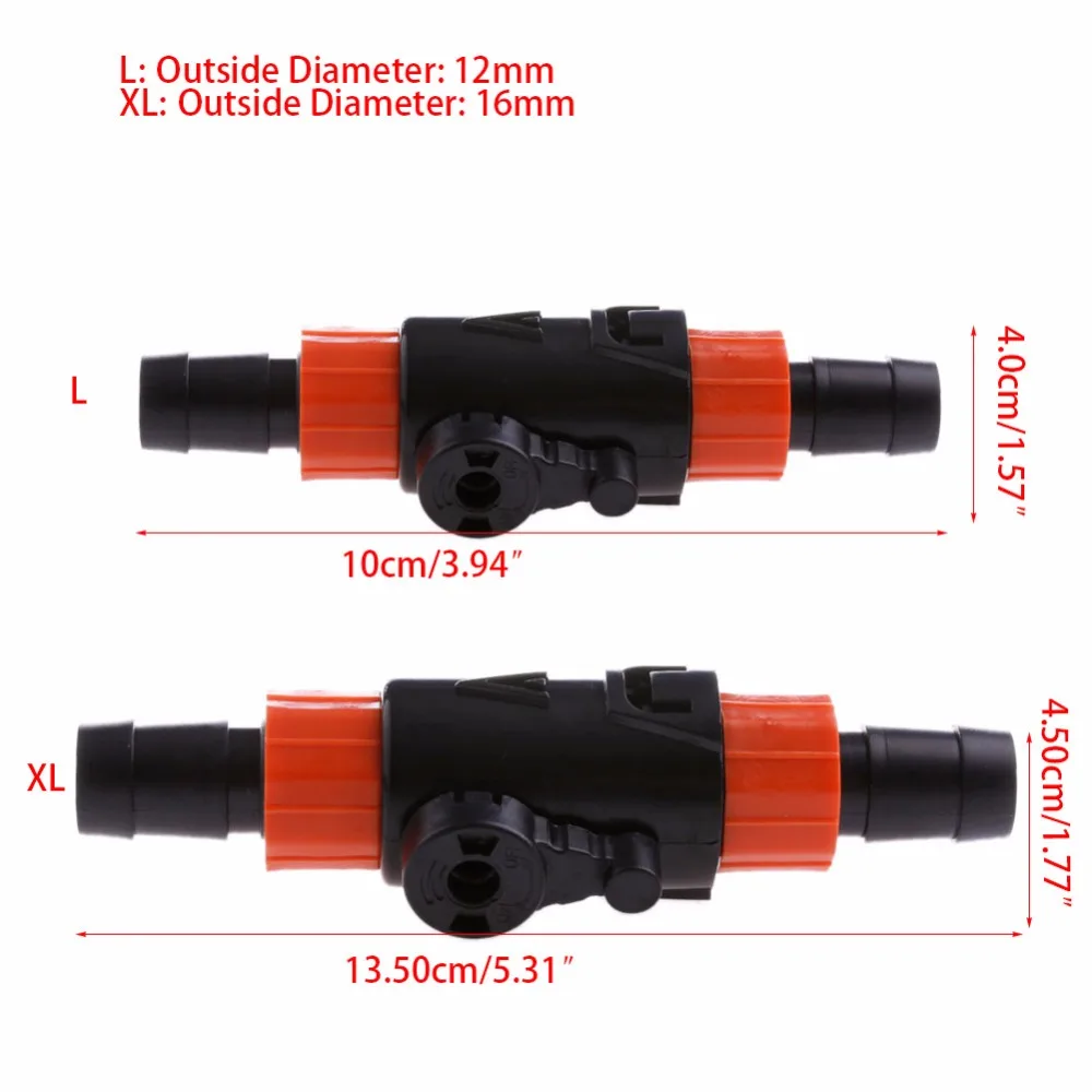 Аквариума дроссельного клапана водяной шланг подачи Управление переключатель 12/16 мм 16/22 мм