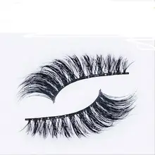 1 пара 3D ручной работы толстые норковые ресницы натуральные накладные ресницы для красоты макияж Поддельные Наращивание ресниц