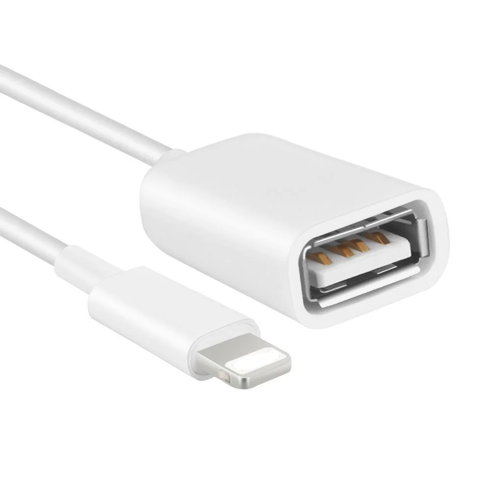 وتغ 8 دبوس ل فون الهاتف المحمول كابل مهايئ usb الاتصال سماعة مع فلاشة مزودة بفتحة يو إس بي القرص ل فون وتغ محول ل IOS باد