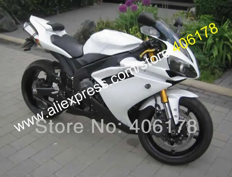 

Hot Sales,bodywork fairing Set for YAMAHA 2007 2008 YZF-R1 07 08 YZF R1 YZFR1000 White custom Fairings kit (Injection molding)