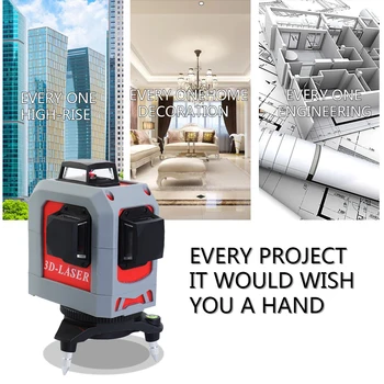 

IR 3D Leveler Self-leveling Super Powerful Laser 360° Horizontal and Vertical Red Line Self-leveling 360 Laser Leveling Tool