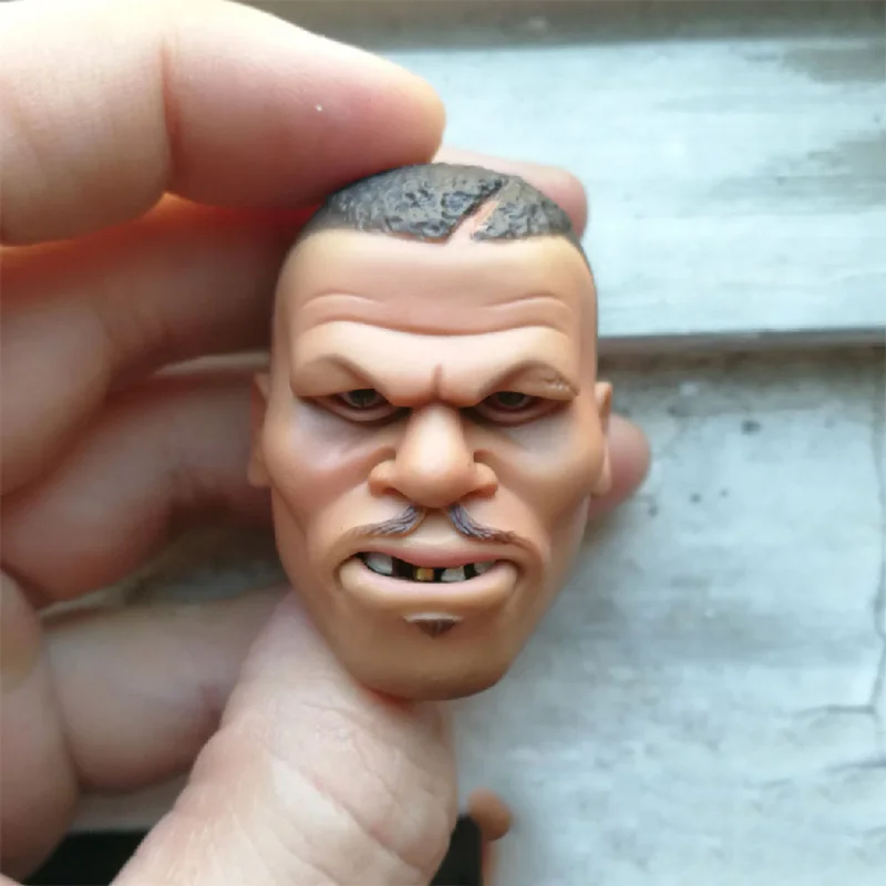 1/6 боксерская Champion комическая версия голова Майка Тайсона резная модель для 12
