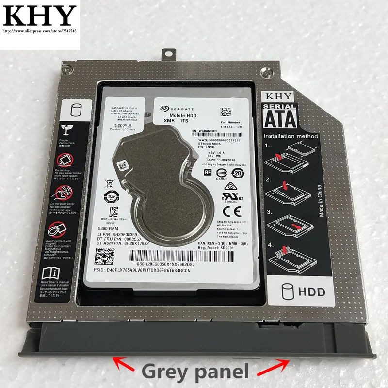 Новинка набор кронштейнов для установки второго жесткого диска 9 0 мм SATA3.0 SSD HDD Lenovo