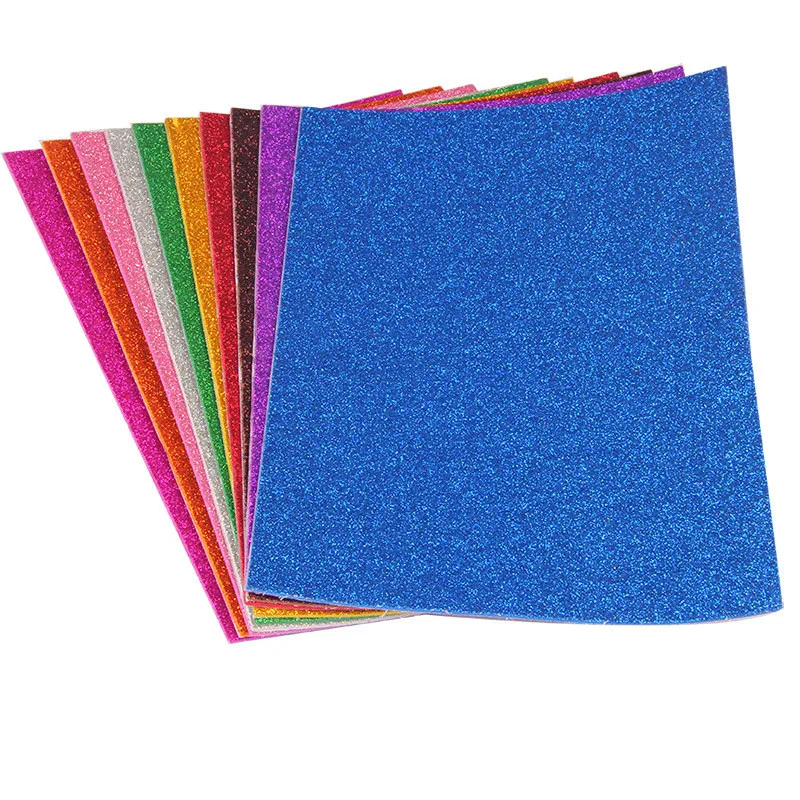 10pcs-A4-Colored-EVA-Dust-Sponge-Paper-DIY-Handmade-Scrapbooking-Craft-Flash-Foam-Paper-Glitter-Manual (2)