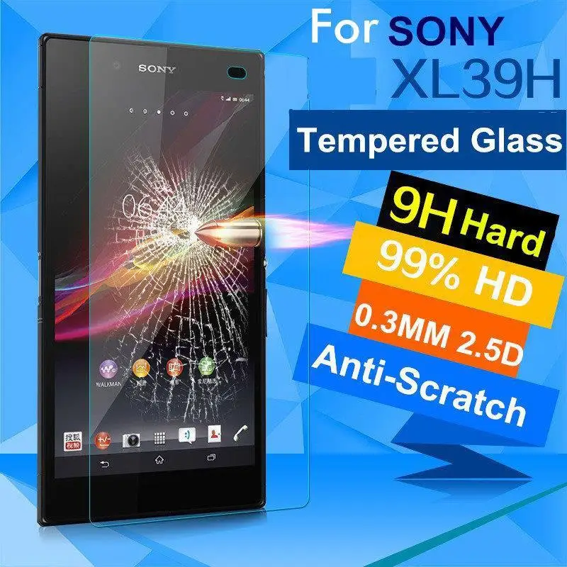 2.5D Закаленное Стекло 9H для Sony Xperia Z Ultra XL39H защитная пленка Взрывозащищенная