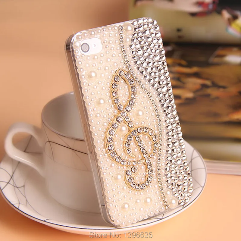 Cool 3D Pearl Piano Music Note Perfume Bling Capa Cases for iPhone SE 2020 11 Pro Max XS MAX XR X 6 6S 7 8 Plus 5 5S |