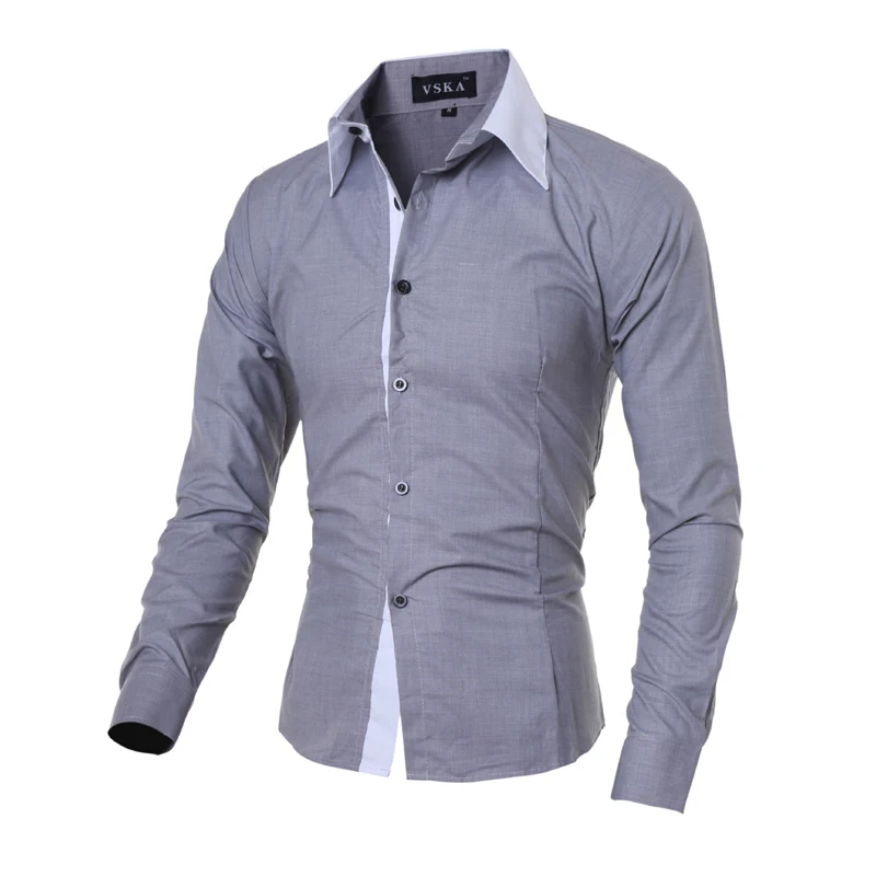 mens slim fit work shirts