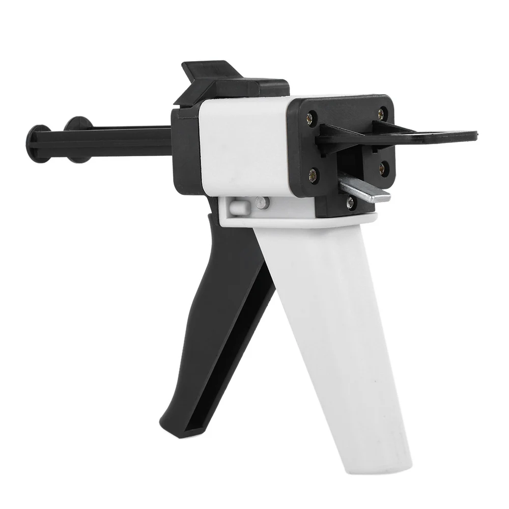 Dental Universal Dispenser Gun 1:1 /1:2 Impression Mixing Dispensing Gun Silicon Rubber Dispenser Gun Caulking 50ml Dental