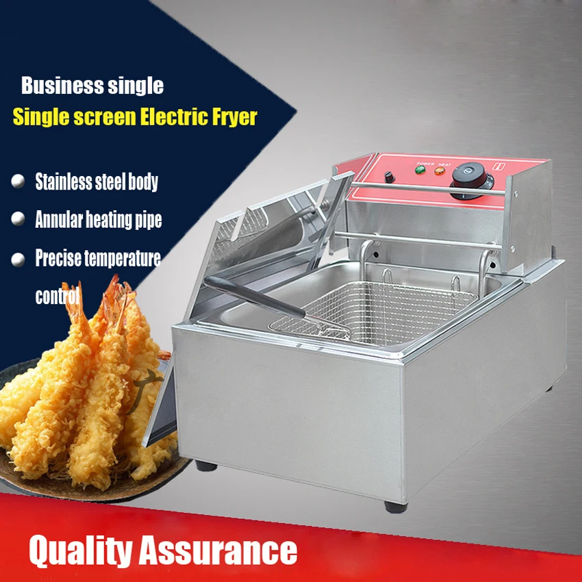 1PC Single cylinder electric fryer, commercial fryers, donut machine, french fries machine, fried chicken fryer fries machine 1PC Single cylinder electric fryer, commercial fryers, donut machine, french fries machine, fried chicken fryer fries machine