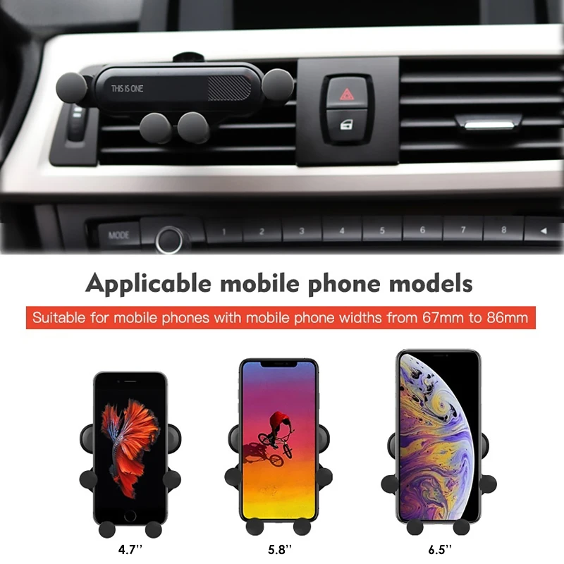 Складной гравитационный Автомобильный держатель для телефона вентиляционное отверстие подставка пятиточечная Поддержка Автомобильный кронштейн для телефона iPhone XS MAX samsung S10