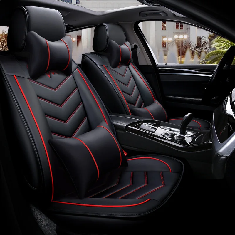 

Drop ship Universal Car Seat Cover Four Season Pu Leather Covers For Cars Fit Toyota Lada Bmw