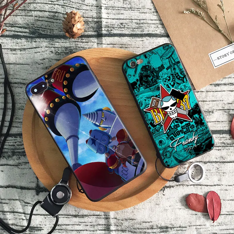 

One Piece Franky Anime coque soft silicone TPU Phone Case cover Shell For Apple iPhone 5 5s Se 6 6s 7 8 Plus X XR XS MAX