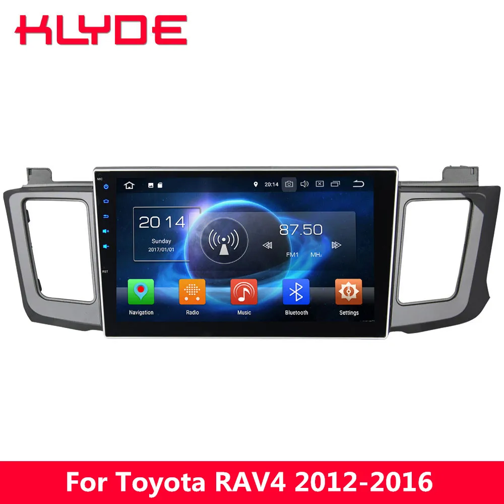 

KLYDE 10.1" IPS 4G Octa Core Android 8 7.1 4GB RAM 32GB ROM Car DVD Player Stereo Radio For Toyota RAV4 2012 2013 2014 2015 2016
