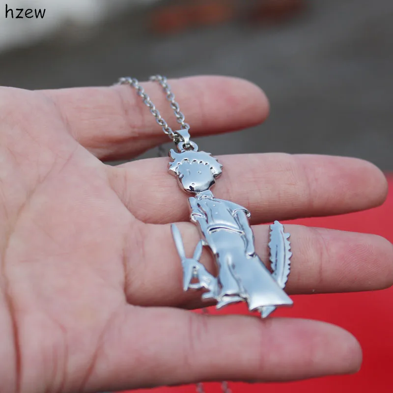 

Fox and prince pendant necklace cute little prince necklace