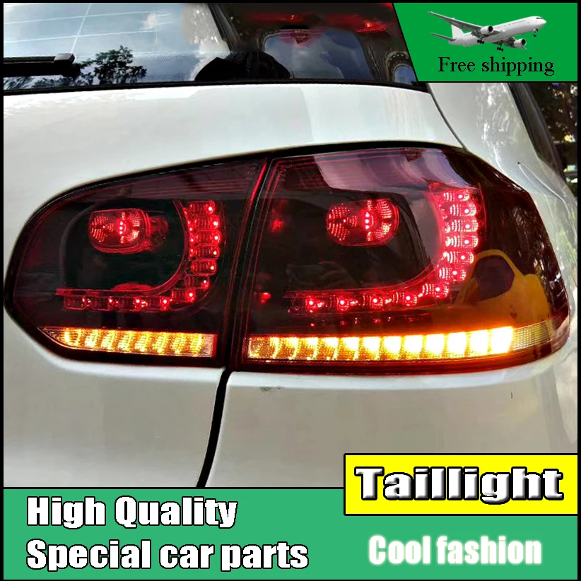 

Car Styling For Volkswagen Golf 6 R20 2009-2013 Dynamic Turn Signal Taillights LED TailLight LED Rear Lamp Brake+Reversing Light