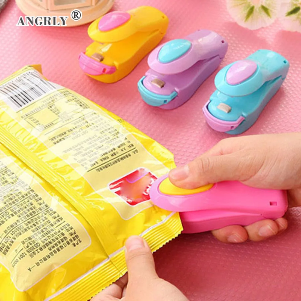 

Portable Plastic Handy Heater Bag Sealer Capper Household Mini Bag Clip Sealing Machine Foodsaver Storage Kitchen Accessories