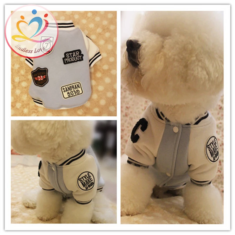 New Arrival winter autumn S-XXL Puppy Coat dog Jacket Pet Clothes dogs hoodies clothing pets Lapel polo sport suit Dog Apparel