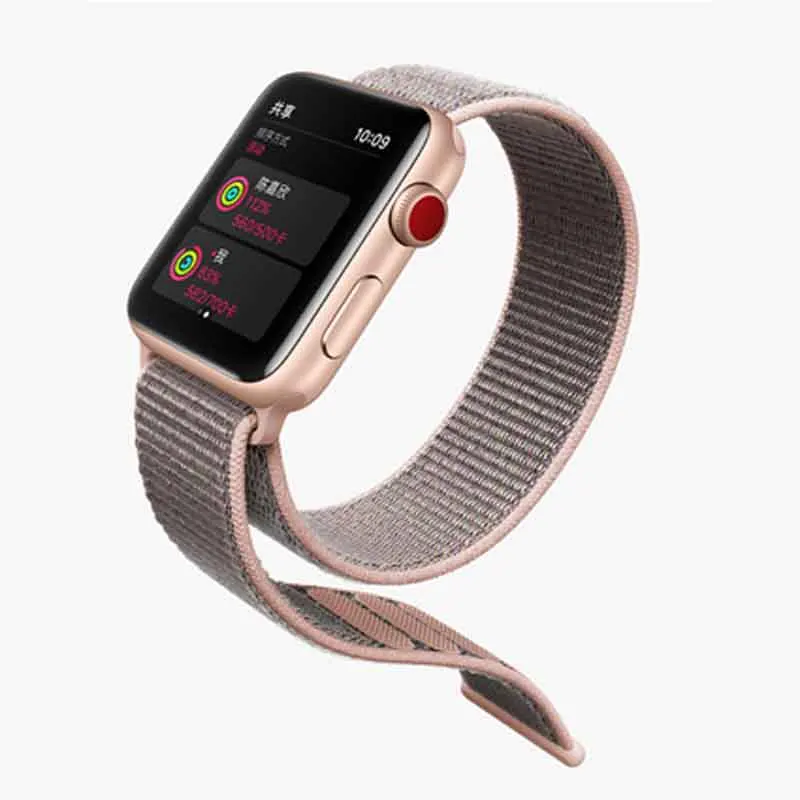 Ремешок на запястье для Apple Smartwatch Band спортивные часы серии 4/3/2/1 наручных часов iwatch 38 мм 42 мм мягкий нейлон браслет смарт-браслет аксессуары