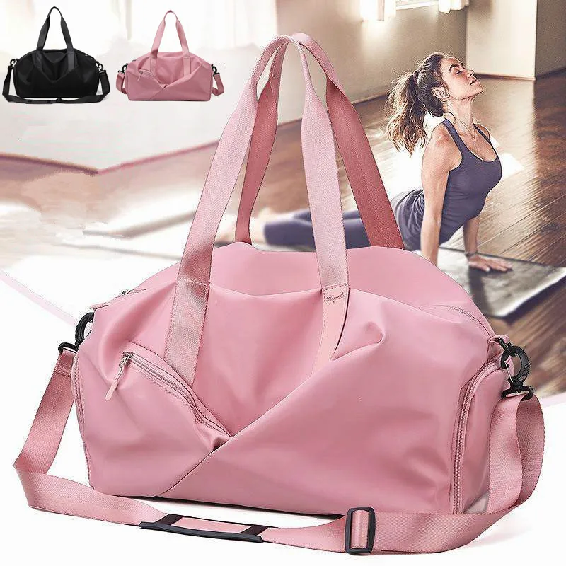 

Yoga Mat Fitness Gym Bags Dry Wet Bag Sac De Sport Handbags For Women Men Tas Travel Training Waterproof Pink gymtas pool