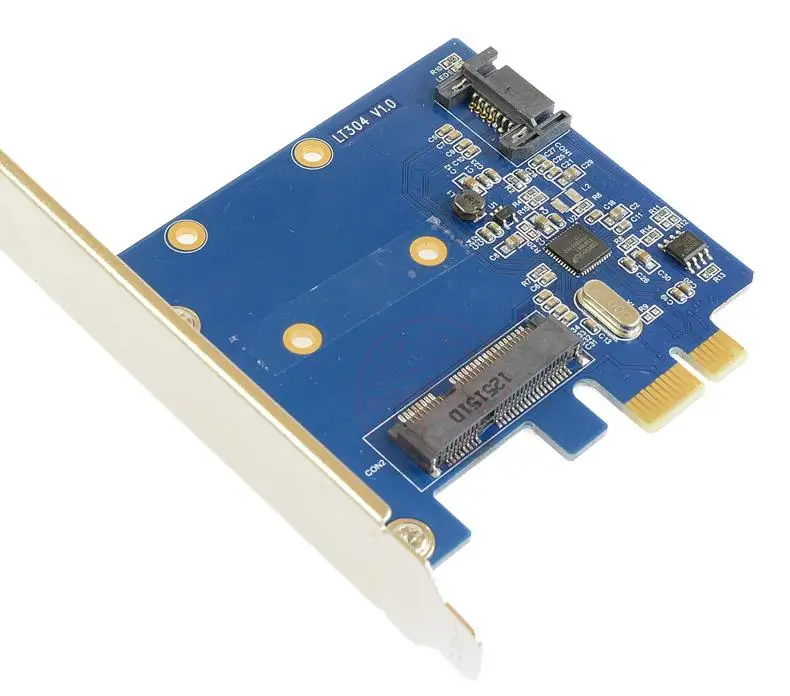 PCI Express для mSATA и SATA3.0 комбо 6,0 Гбит/с Карта адаптера