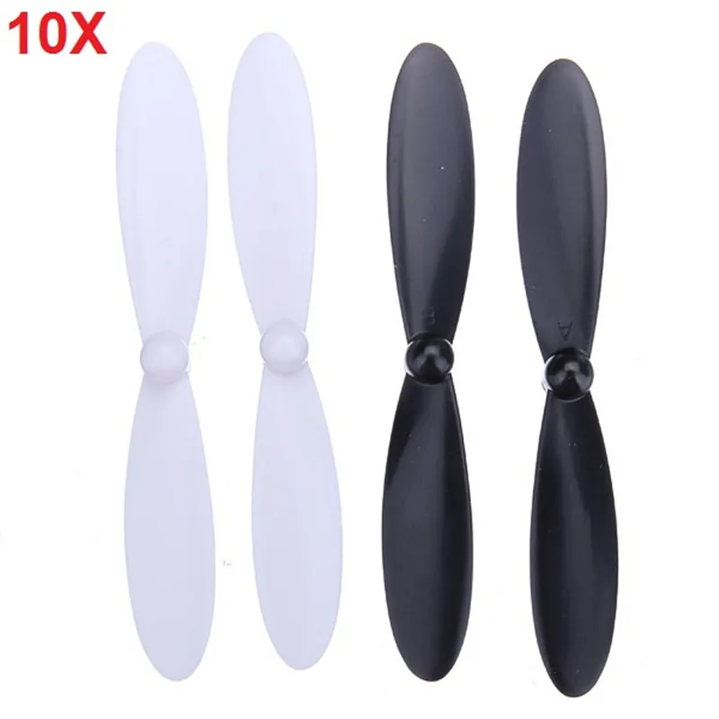 10 Sets Hubsan X4 QX90 QX80 QX95 H107L H107C H107C Propeller Prop Black White H107 A02