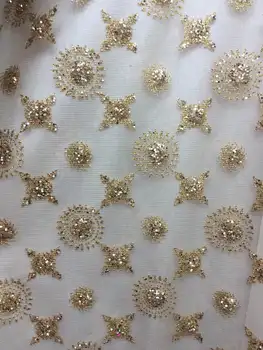 

High Quality Mesh Lace Sequin Fabric Sequin Fabric For Clothes/Events Decoration