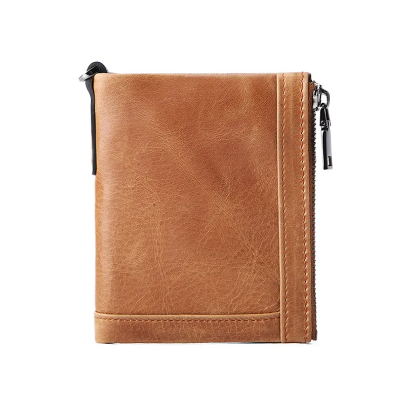 Men Wallet Oil Wax Cowhide Genuine Leather Wallets Coin Purse Clutch Hasp Open Top Quality Retro Short Wallet fashion 350 Men Wallet Oil Wax Cowhide Genuine Leather Wallets Coin Purse Clutch Hasp Open Top Quality Retro Short Wallet fashion 350