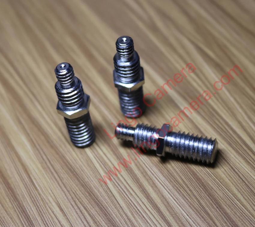 LL1482 Stainless Steel Sliver 1/4" & 3/8" Reversible Tripod Screw For Camera Tripod Monopod