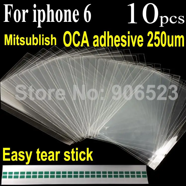 

OCA Glue For iPhone 6 4.7inch Double-sided Sticker Optical Clear Adhesive screen glass / touch screen 10pcs/lot