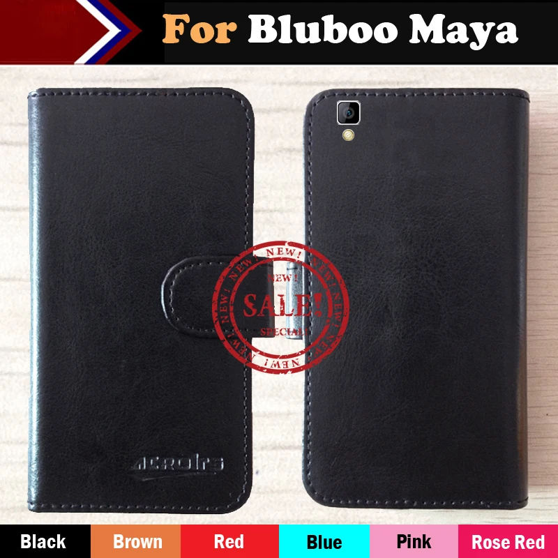 

Hot!! In Stock Bluboo Maya Case 6 Colors Luxury Ultra-thin Leather Exclusive For Bluboo Maya Phone Cover+Tracking