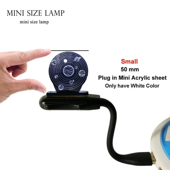 Блеск новой загадочной Вселенной красивый 3D ночник светодиодный ночник домашний Рождественский подарок-украшение детская игрушка подарок на день рождения - Испускаемый цвет: Mini Size USB Lamp
