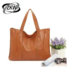 Сумки на плечо из натуральной кожи для женщин, Повседневная Большая вместительная мягкая женская роскошная сумка на молнии из воловьей кожи, женская сумка на плечо