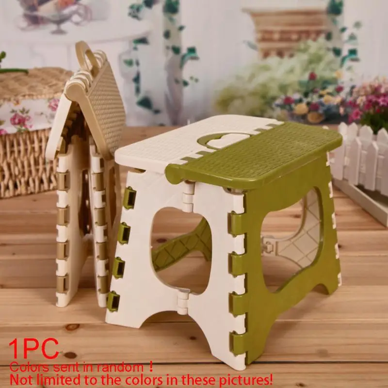 

Foldable Plastic Kids Adults Stool Outdoor Activity Bathroom Bench Portable Stool