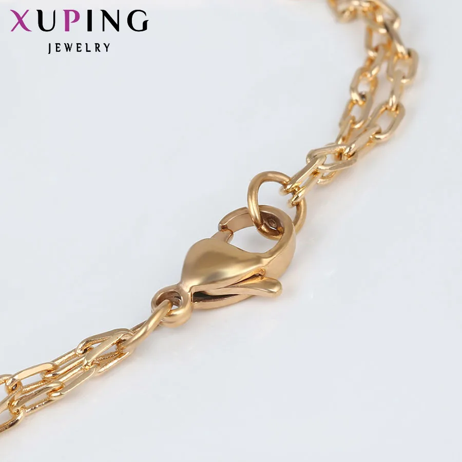 Xuping модное ожерелье Дизайн Большое длинное ожерелье позолоченное женское ювелирное изделие на цепочке Лидер продаж подарок 42426