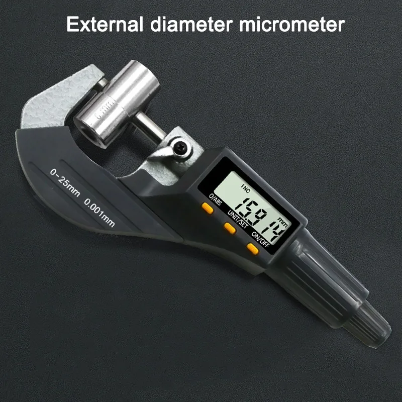 

Electronic Micrometer 0-25mm with Extra Large LCD Screen Digital Caliper Gauge Tool QJ888