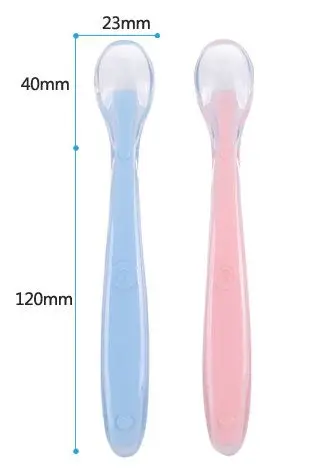Детские мягкие силиконовые ложка Кормление ложка прекрасный Столовые приборы Посуда подарки для детей